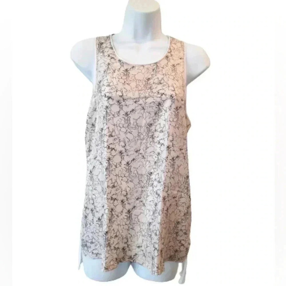 Rag & Bone Clayton Silk & Cotton Blend Sleeveless Top - Picture 1 of 10